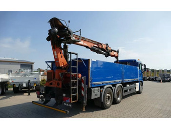 Crane truck, Dropside/ Flatbed truck MAN TGS 26.460  – Platforma z żurawiem HDS tylnym do materiałów budowlanych / Retarder / 6x2 / Klima / Euro 6: picture 4