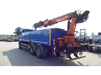 Crane truck, Dropside/ Flatbed truck MAN TGS 26.460  – Platforma z żurawiem HDS tylnym do materiałów budowlanych / Retarder / 6x2 / Klima / Euro 6: picture 3