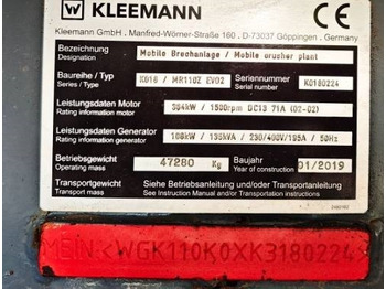 Mobile crusher Kleemann MR 110Z Evo 2: picture 2