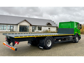 New Dropside/ Flatbed truck SCANIA P320 / PLATFORMA / NOWY / 5 TYŚ KM / SYPIALKA / 2023 ROK / CAŁA NA PODUSZKACH / 7.7 M DŁUGOŚCI / LAWETA / DO PRZEWOZU MASZYN ROLNICZYCH ITP: picture 4