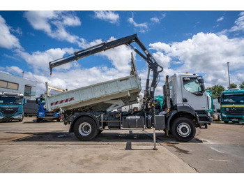 Tipper, Crane truck Renault KERAX 370 DXI + TRI BENNE+HIAB 16t/m + 2 EXT: picture 3