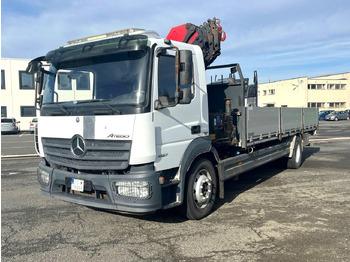 Dropside/ Flatbed truck, Crane truck Mercedes truck ATEGO, 1527, Crane HMF 1120 - K5: picture 3