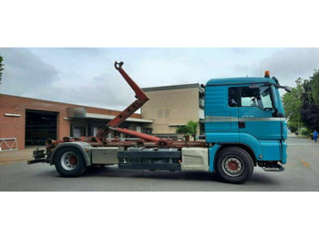 Hook lift truck, Crane truck MAN TGS 18.440 Abroller mit Funk +Kran vor: picture 3