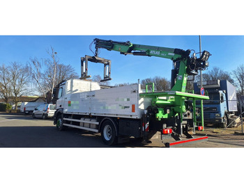Dropside/ Flatbed truck, Crane truck Mercedes-Benz 1835 Antos 4x2 Klima 1-Hand: picture 2