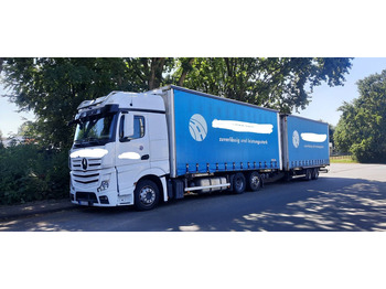 Curtainsider truck Mercedes-Benz 2642 Jumbozug Mit Hänger: picture 4
