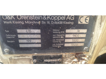Wheel loader O & K L15 1-Hand: picture 5