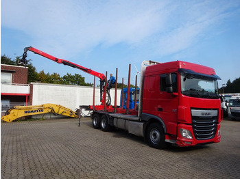 Timber truck, Crane truck DAF XF 510 + EPSILON M120Z Holzheckladekran +Greifer: picture 2