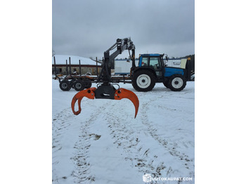 Farm tractor Valmet 6800 + PMF 850 crane + trailer BMF 9T, Leppävirta: picture 3 Farm tractor Valmet 6800 + PMF 850 crane + trailer BMF 9T, Leppävirta: picture 3
