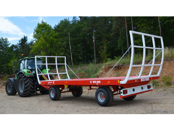 New Farm platform trailer Metal-Fach Przyczepa platformowa do bel dwuosiowa T014/2 - 9t: picture 3