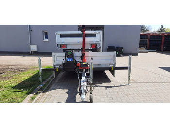 New Dropside/ Flatbed trailer PRZYCZEPA Z DŹWIGIEM ŻURAW DŹWIG HDS MAXILIFT 110 / TRAILER WITH CRANE HDS MAXILIFT 110: picture 2