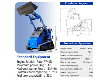 LADYS Free Shipping LA380 Mini Skid Steer Loader Compact Track Diesel Cheap Mini Skid Steer Loader For Sale With Mini Skid Steer Attachments 4 In 1 Bucket on lease LADYS Free Shipping LA380 Mini Skid Steer Loader Compact Track Diesel Cheap Mini Skid Steer Loader For Sale With Mini Skid Steer Attachments 4 In 1 Bucket: picture 2