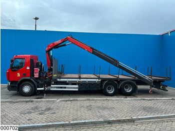 Dropside/ Flatbed truck, Crane truck Renault D 26 320 6x2, EURO 6, Fassi, Remote: picture 4