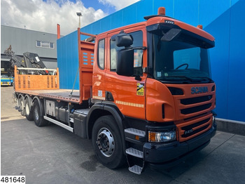 Dropside/ Flatbed truck, Crane truck Scania P 410 8x4, EURO 6, HIAB, Remote: picture 4