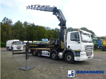 Crane truck DAF CF 85.410 8X2 RHD + Hiab XS855 EP6 Hipro: picture 2