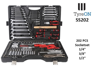 Workshop equipment SS202 Professional Socket Set 202-piece 1/8 - 1/4 - 1/2 Inch - Chrome Vanadium: picture 2 Workshop equipment SS202 Professional Socket Set 202-piece 1/8 - 1/4 - 1/2 Inch - Chrome Vanadium: picture 2