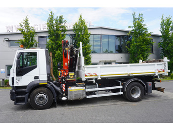 Tipper, Crane truck IVECO STRALIS 330 E6 / FASSI 195A 8.5 T / 3-side tipper: picture 3
