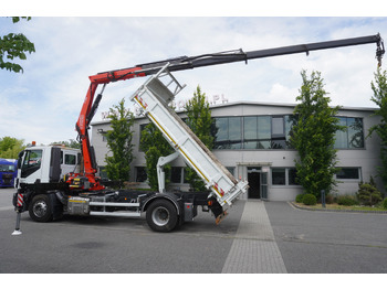 Tipper, Crane truck IVECO STRALIS 330 E6 / FASSI 195A 8.5 T / 3-side tipper: picture 4