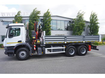 Tipper, Crane truck MERCEDES-BENZ AROCS 2633 6x4 / 5.5 T crane FASSI F135 / Tipper 15 EPAL: picture 3