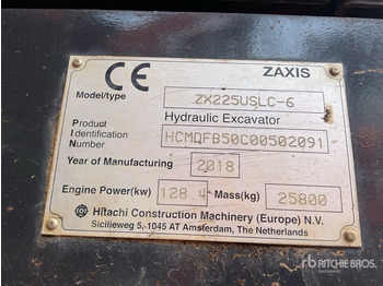 Crawler excavator HITACHI ZX225USLC-6