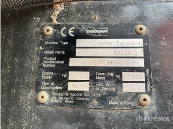 Crawler excavator DOOSAN DX225LC-7
