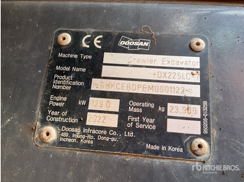 Crawler excavator DOOSAN DX225LC-7