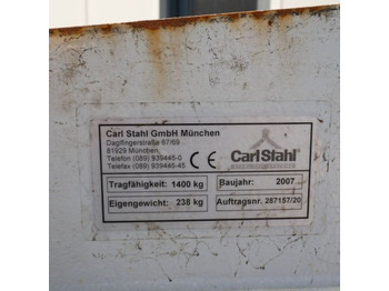 Attachment for Material handling equipment Carl Stahl Battery change hook: picture 4