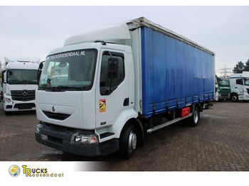 Curtainsider truck RENAULT Midlum 220