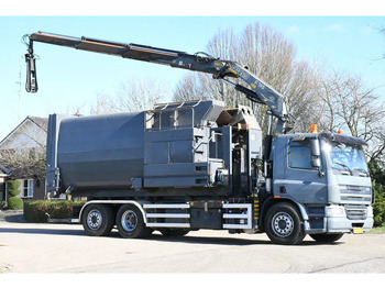 Hook lift truck, Crane truck DAF CF75/310 FAN !!KRAAN/HAAK!!PERSCONTAINER!!HIGH PRESURRE CLEANING!!HOGEDRUK REINIGING!!HOCH DRUCK WASHEN SYSTEM!!REINIGING!GEJO B: picture 3