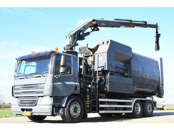 Hook lift truck, Crane truck DAF CF75/310 FAN !!KRAAN/HAAK!!PERSCONTAINER!!HIGH PRESURRE CLEANING!!HOGEDRUK REINIGING!!HOCH DRUCK WASHEN SYSTEM!!REINIGING!GEJO B: picture 5