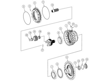 Axle and parts CASE