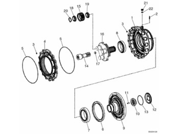 Axle and parts CASE