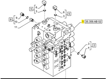 Hydraulic valve CASE