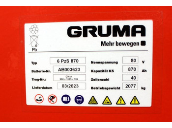 Battery for Material handling equipment GRUMA 80 Volt 6 PzS 870 Ah: picture 5