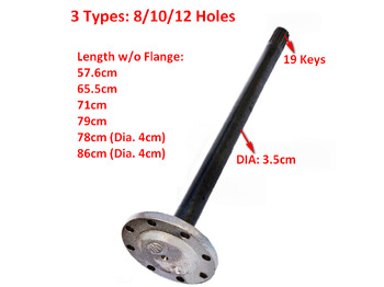 New Axle and parts for Wheel loader Qingdao Promising Axle Shaft for China Loader: picture 3