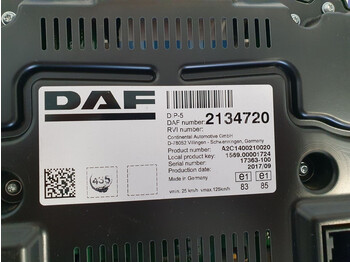 Dashboard for Truck DAF XF106: picture 3