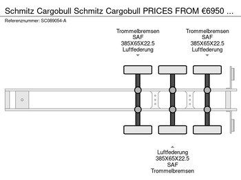 Refrigerator semi-trailer Schmitz Cargobull Schmitz Cargobull PRICES FROM €6950 TO €8950,- 40 X CARRIER 1850 MT D/E SAF AXELS: picture 4