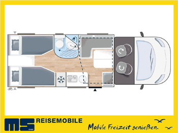 Semi-integrated motorhome Chausson 627 TITANIUM / - 2026 - / EINZELBETTEN / 4.1T.: picture 2