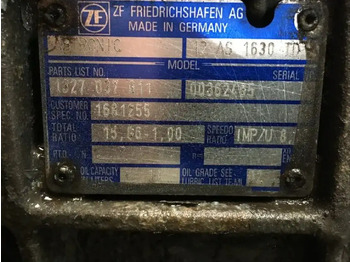 Gearbox and parts for Truck DAF Versnellingsbak 12AS1630 TD: picture 3