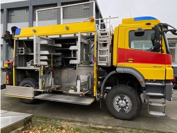 Fire truck, Crane truck Mercedes-Benz 1833 Axor 4x4, Kran Palfinger, Rosenbauer, AHK: picture 4