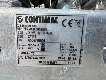 New Air compressor Contimac CM 955 / 10 / 270D Galva 4 kW 950 L / min 10 Bar Zuigercompressor Agri Gegalvaniseerd: picture 3