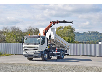 Tipper, Crane truck DAF CF 75.310 Kipper 4,30 m + KRAN * TOPZUSTAND DAF CF 75.310 Kipper 4,30 m + KRAN * TOPZUSTAND: picture 2