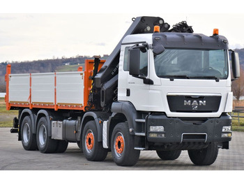 Tipper, Crane truck MAN TGS 35.440 * HIAB 322 EP-5HIPRO+FUNK / 8x4!: picture 3