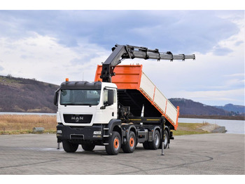 Tipper, Crane truck MAN TGS 35.440 * HIAB 322 EP-5HIPRO+FUNK / 8x4!: picture 2