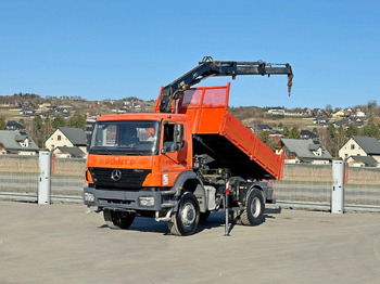 Tipper, Crane truck Mercedes-Benz AXOR 1829 * HIAB 1111 HIDUO + FUNK * TOP * 4x4: picture 2