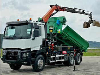 Crane truck Renault C 430 *KIPPER 5,10 m + PK 16001 - K B* 6x4: picture 3