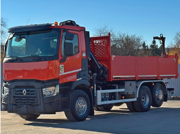 Tipper, Crane truck Renault C430 * HIAB 144 BS - 3 HIDUO+ FUNK/ 6x2: picture 4