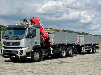 Tipper, Crane truck Volvo FMX 420* FASSI F275.2.25 + FUNK + Anhänger / TOP: picture 5
