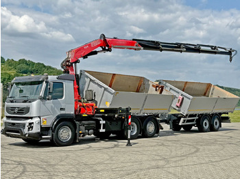 Tipper, Crane truck Volvo FMX 420* FASSI F275.2.25 + FUNK + Anhänger / TOP: picture 3