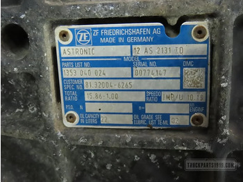 Gearbox for Truck MAN Gearbox & Clutch Parts Versnellingsbak 12AS2131TD: picture 3 Gearbox for Truck MAN Gearbox & Clutch Parts Versnellingsbak 12AS2131TD: picture 3