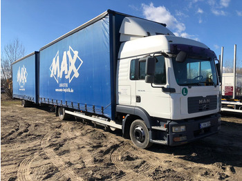 Curtainsider truck MAN TGL 8.210